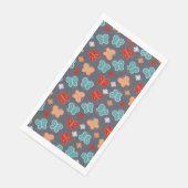 Multicolor Butterfly Serviette (Ecke)