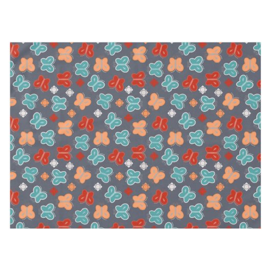 Multicolor Butterfly Tischdecke (Vorderseite (Horizontal))