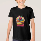 Multicolor Cake Design Bella+Leinwand Jugend Tri-Blend Shirt (Vorderseite)