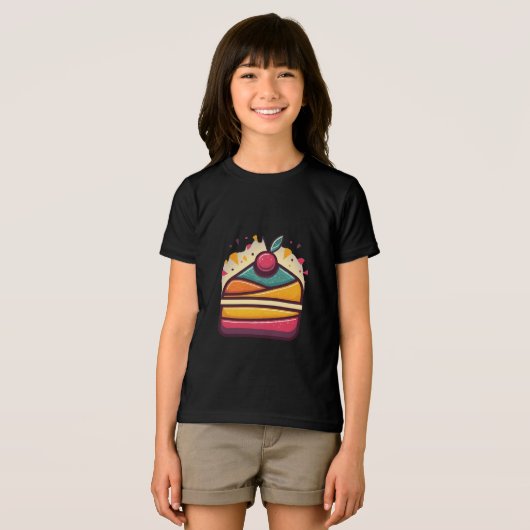Multicolor Cake Design Bella+Leinwand Tri-Blend Shirt (Vorderseite Voll)