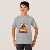 Multicolor Cake-Designed T-Shirt (Vorne ganz)