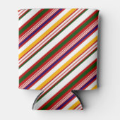 Multicolor Candy Cane Streifen Weihnachten Dosenkühler (Vorderseite)