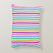 Multicolor Candy Stripe Dekokissen (Rückseite(Vertikal))