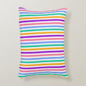 Multicolor Candy Stripe Dekokissen (Vorderseite(Vertikal))