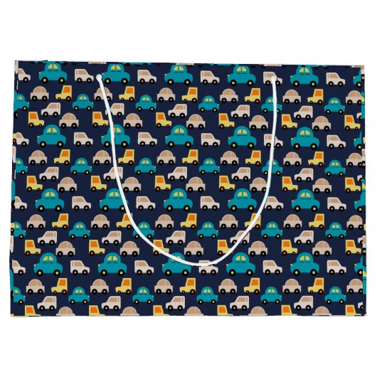 Multicolor Cars Cartoon Große Geschenktüte (Rückseite)