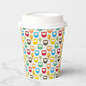 Multicolor-Cartoon-Papiertasse Pappbecher (Vorderseite)