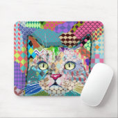 Multicolor cat 671 Muster Mousepad (Mit Mouse)
