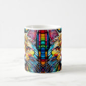 Multicolor Cat 708 Mosaiksteine aus festem Glas Kaffeetasse (Mittel)
