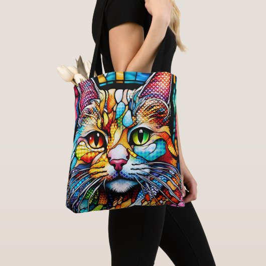 Multicolor Cat 708 Muster Tasche (Von Nahem)