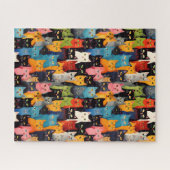 Multicolor Cats Puzzle (Horizontal)