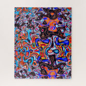 Multicolor Chaos Abstrakt Jigsaw Puzzle (Vertikal)