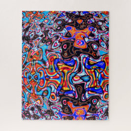 Multicolor Chaos Abstrakt Jigsaw Puzzle
