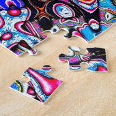 Multicolor Chaos Abstrakt Jigsaw Puzzle (Seite)