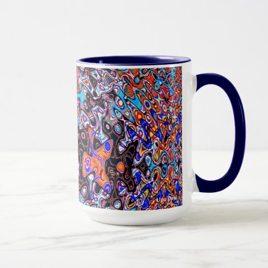 Multicolor Chaos Abstrakte Tasse (Rechts)
