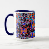 Multicolor Chaos Abstrakte Tasse (Links)