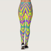 Multicolor Chavron "Ratti_Creative_Arts" Leggings (Rückseite)
