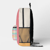 Multicolor Checkered Kariert Bedruckter Rucksack (Rechts)
