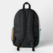 Multicolor Checkered Kariert Bedruckter Rucksack (Rückseite)
