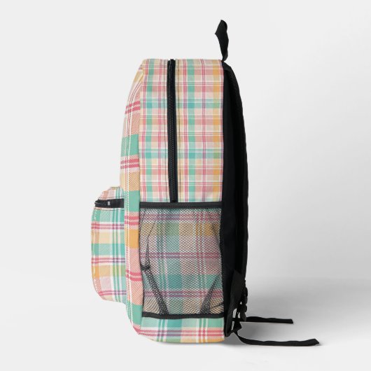 Multicolor Checkered Kariert Bedruckter Rucksack (Rechts)