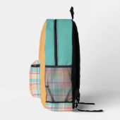Multicolor Checkered Kariert Bedruckter Rucksack (Rechts)