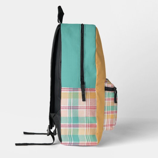 Multicolor Checkered Kariert Bedruckter Rucksack (Links)