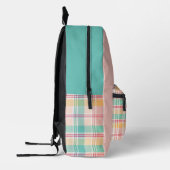 Multicolor Checkered Kariert Bedruckter Rucksack (Links)