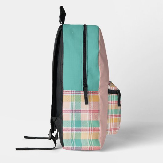 Multicolor Checkered Kariert Bedruckter Rucksack (Links)