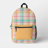 Multicolor Checkered Kariert Bedruckter Rucksack (Vorderseite)