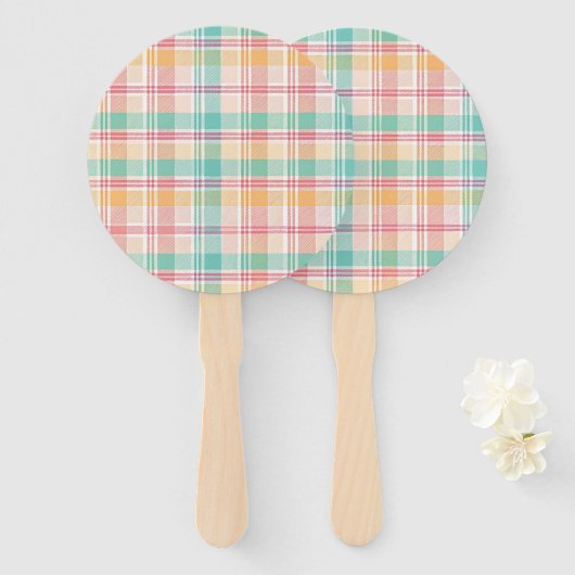 Multicolor Checkered Kariert Fächer (Vorne und Hinten)