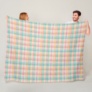 Multicolor Checkered Kariert Fleecedecke