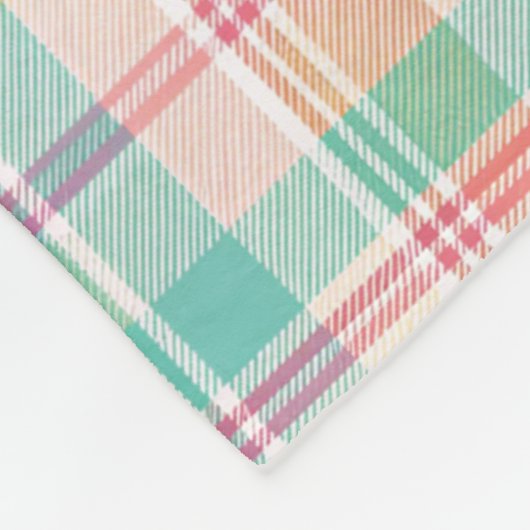 Multicolor Checkered Kariert Fleecedecke (Ecke)