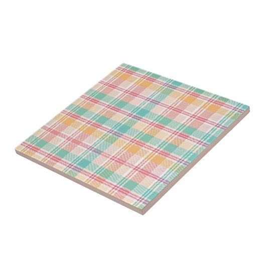 Multicolor Checkered Kariert Fliese (Seite)