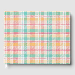 Multicolor Checkered Kariert Gästebuch