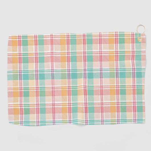 Multicolor Checkered Kariert Golfhandtuch (Horizontal)