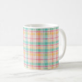 Multicolor Checkered Kariert Kaffeetasse (VorderseiteRechts)