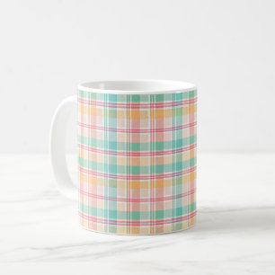 Multicolor Checkered Kariert Kaffeetasse