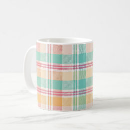 Multicolor Checkered Kariert Kaffeetasse