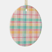 Multicolor Checkered Kariert Keramik Ornament (Rechts)