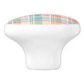 Multicolor Checkered Kariert Keramikknauf (Seitenansicht)