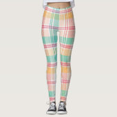 Multicolor Checkered Kariert Leggings (Vorderseite)