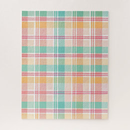 Multicolor Checkered Kariert Puzzle