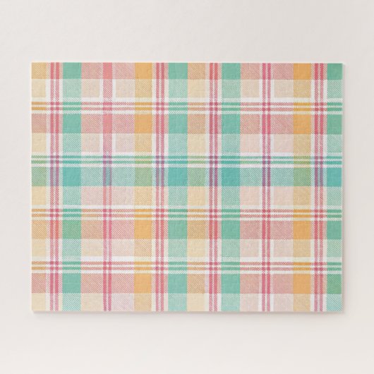 Multicolor Checkered Kariert Puzzle (Horizontal)