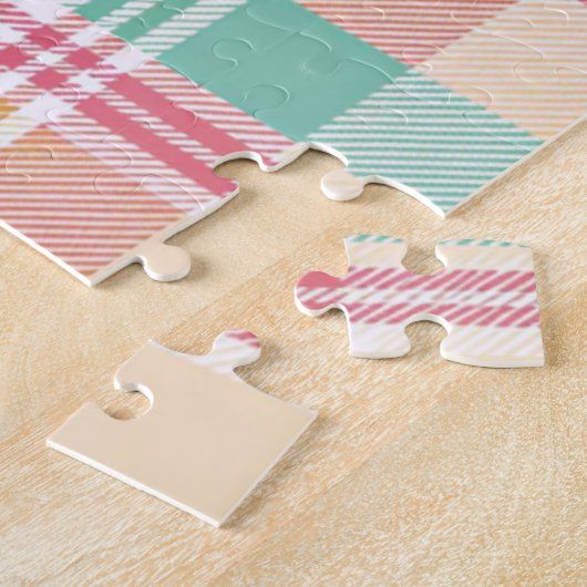 Multicolor Checkered Kariert Puzzle (Seite)