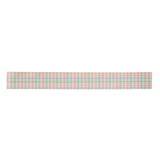 Multicolor Checkered Kariert Satinband (Vorderseite)