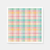 Multicolor Checkered Kariert Serviette (Vorderseite)