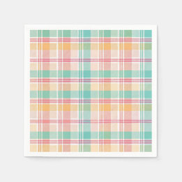 Multicolor Checkered Kariert Serviette
