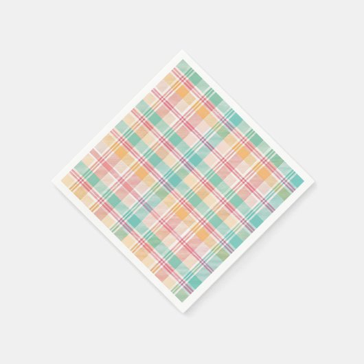 Multicolor Checkered Kariert Serviette (Ecke)