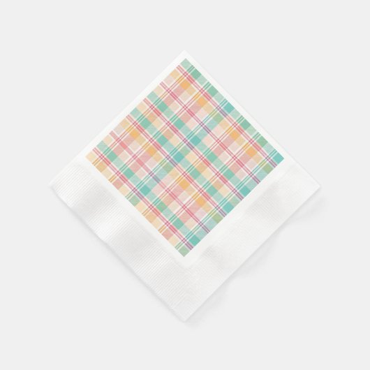 Multicolor Checkered Kariert Serviette (Ecke)
