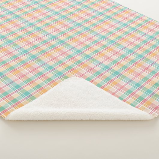 Multicolor Checkered Kariert Sherpadecke (3/4)