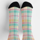 Multicolor Checkered Kariert Socken (Oben)